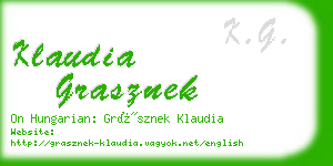 klaudia grasznek business card